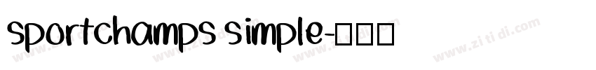 sportchamps simple字体转换